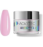 Aokitec Pink Acrylic Powder for Nails, Professional Acrylic Nail Powder,Lasting Acrylic Powder fo...