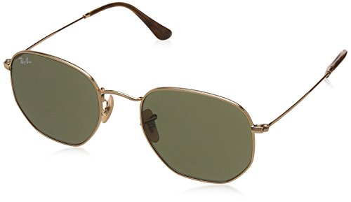 Ray-Ban Men's Metal Man Square Sunglasses, Gold, 54.1 mm