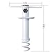 Jwxstore Beach Umbrella Sand Anchor, Heavy Duty Metal Beach Umbrella Holder-Stands-Sand Grass Auger, Sand Anchor, One Size Fits All, Safe Stand for Strong Winds