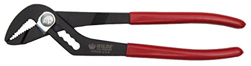 Wilde Tool G253.B Water Pump Angle Nose Slip Joint Pliers with Black Oxide Finish, 10 inch