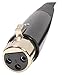 Rockville RCXFM20E-B 20ft XLR Female to Male Microphone Cable, 100% Copper, Shielded Design, Durable PVC Jacket, Flexible Length, Perfect for Musicians and Studio Recording
