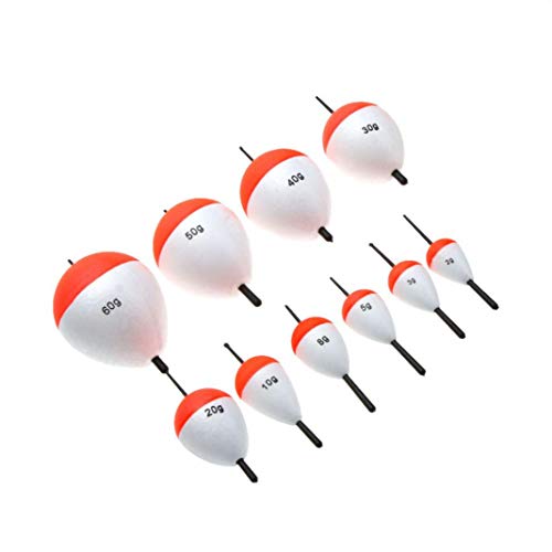 YSHTAN Angelposen Angelzubehör Pose 10 Stück/Set Profi 2g-60g Angelfloats mit Sticks Meeresangeln Zubehör – Bild 3