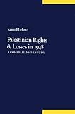 Front cover for the book Palestinian Rights And Losses In 1948 by Sami Hadawi
