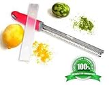 Flash - Best Micro Grater Zester For Citrus Cheese Spices Lemons Limes Oranges Cheese Garlic Spices Ginger Nutmeg Chocolate Heavy Duty Stainless Steel Cover