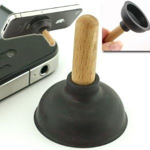 Mini Plunger Sucker Stand for Mobile iPhone 3G/3GS/4G (Black)