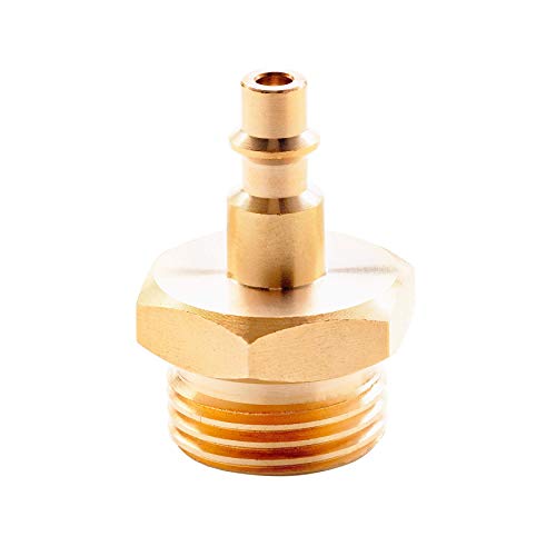 Heavy Duty RV and Camper Winterizing Blowout Plug Quick Connect Air Compressor | Easy Grip | Commercial Grade | Quick Connect Brass Fitting to Winterize Boats Motorhomes |Travel Trailers |Garden Hoses
