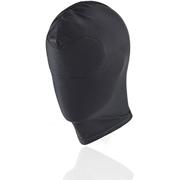 Latex Gummi Hood Rüschen Auge Mund Hohl Futter Anti-Clip-Haar Maid Hood 0.4mm eB
