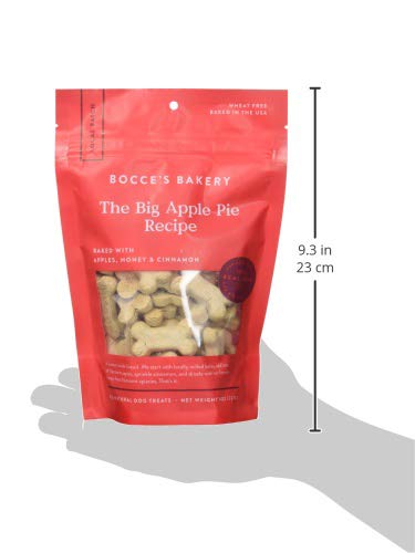 BOCCE’S BAKERY – SMALL BATCH WHEAT-FREE DOG TREATS, PB & BACON BISCUITS, 8 OZ