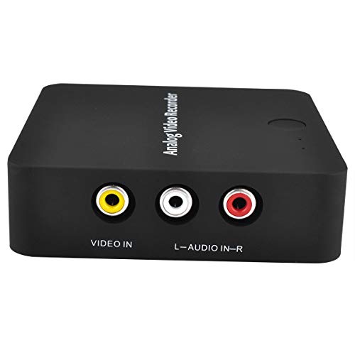 Runshuangyu HD Analog Digital Video Recorder AV Video Capture Card Adapter for Camcorder Tape, VHS, VCR, DVD Player, DVR, Hi8, Game Player AV Out and HDMI Out