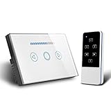 RED-EYE LED Dimmer US Standard Crystal Touch Glass and Remote Control Light Dimmer Switch Touch Screen Dimmer Switch Smart Switch