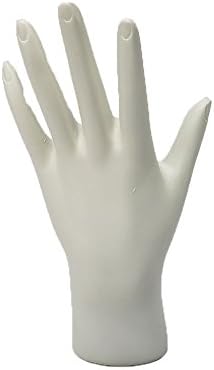 White Open Hand Jewelry Display 7 1/2"