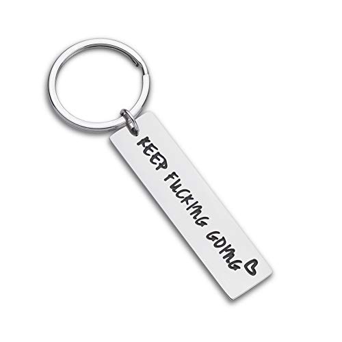 Fleure Esme Graduation Motivational Gifts for Women Men Friends Keep Going Keychain Inspirational Awareness Gifts for Cancer Patients Teens Boys Girls Encouragement Gifts Key Ring for Him Her Present