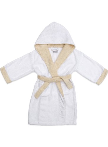 Pure Bliss Kids Bath Wrap - Super Absorbent and Soft - White, 3-4 yrs