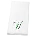 Lillian Vernon Script Personalized Monogram Guest Towels - 5 Foil Initial Color Options, Linen Feel Disposable Set for Bathroom, Wedding, & Party - Pack of 100, 13