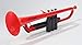 pBone PTRUMPET1R Plastic Trumpet, Red