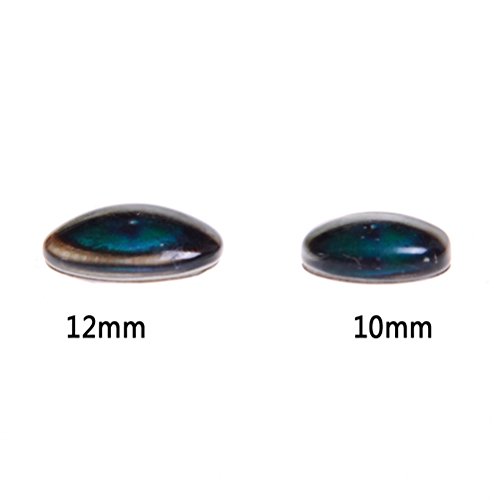 Mixed Color Lucky Evil Eye Glass Flatback Scrapbooking Dome Cabochons 10mm Dragon Eyes Accessory for Jewelry Pendant Settings 200PCS