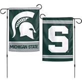 Wincraft NCAA Michigan State Spartans Garden Flag, 12"x18", 2-Sided, Team Color
