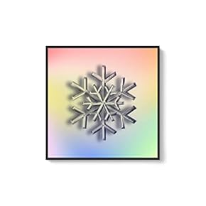 Framed Canvas Wall Art for Living Room, Bedroom Snowflake Theme Canvas Prints for Home Decoration Ready to Hang - 16x16 inches