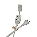Otimo 9 Ft 3-Outlet Power Extension Cord 16/2, White