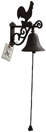 dotcomgiftshop Cast Iron Cockerel Garden Bell