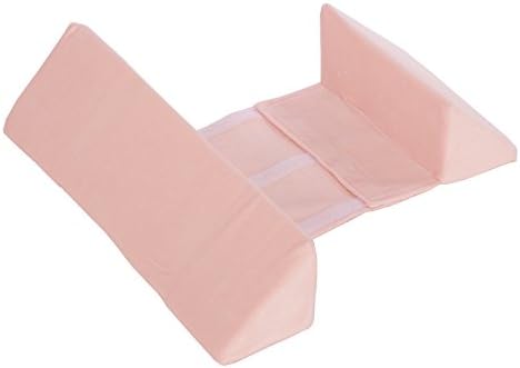 Light Pink Newborns Infant Sleep Pillow Wedge,Adjustable Width 10-22CM