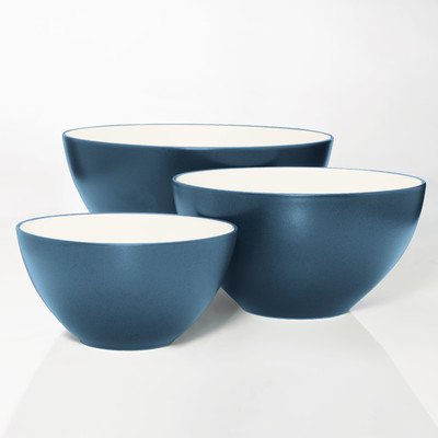 Noritake Colorwave Blue 3-Piece Bowl Set