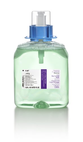 PROVON FMX-12 Foaming Hair & Body Wash with Moisturizers, Cucumber Melon Fragrance, 1250 mL Wash Refill for PROVON FMX-12 Push-Style Dispenser (Case of 3) â€“ 5187-03