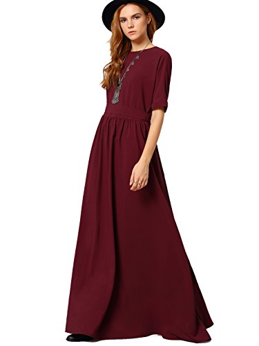 romwe burgundy dress