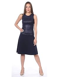 Kosher Casual - Camiseta interior sin mangas para mujer, con cuello alto y hombros descubiertos