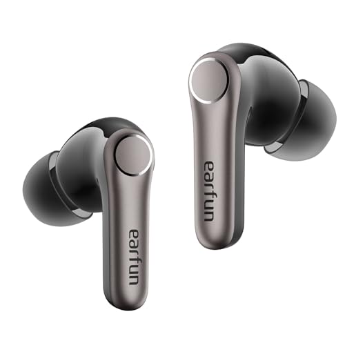 EarFun Air Pro 4+ Bluetooth Kopfhörer mit Noise Cancelling, Hybrid-Treibersystem, Hi-Res Audio, aptX Lossless, LDAC, 6 Mik. KI Anrufe, 54 Std. Akku, M