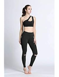 Helisopus Sujetador deportivo con un hombro para mujer