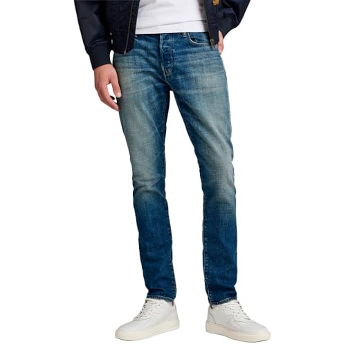 G-STAR 3301 Slim Jeans, Jeans Uomo, Blu (Worn In Erosion 51001-d498-g562), 27W / 32L