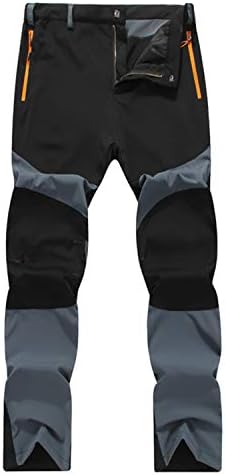 LHHMZ Men Outdoor Quick Dry Hiking Trousers Breathable Lightweight Walking Trousers Water-repellent Sports Climbing Trekking Trousers