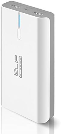 Klip xtreme Kenergy7 Power Pack Universal External Battery & Flashlight-Micro-USB Recharge- Compact 7500mAh Power-2 USB Ports-for Smartphones,Tablets, iPhone,Galaxy & Other-Quick Charge-Gray & White