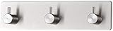 Koksi 3-Hook Stainless Steel Self-Adhesive Hanger Kitchen Bath Hallway view 8