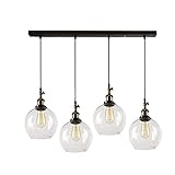 SUSUO Lighting 4-Lights Retro Country Style Clear