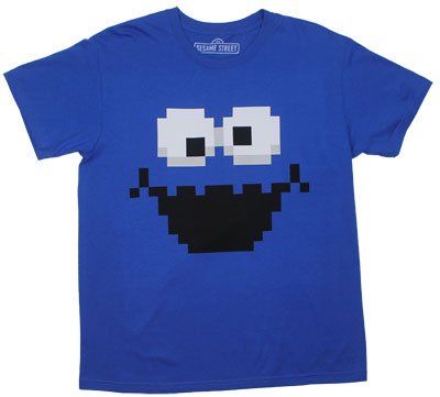 Pixellated Cookie Monster - Sesame 