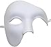 Phantom of The Opera Mask DIY White Mask Half Face Venetian Masquerade Mask for Halloween Mardi Gras