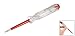 uxcell Voltage Tester AC 100-500V with 3mm Slotted Screwdriver with Clip 140mm Length for Circuit Test, Clear and Red
