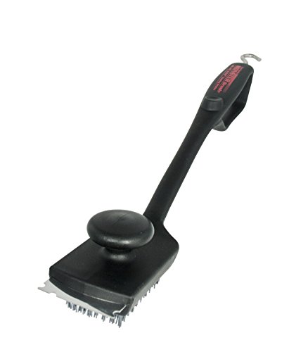 Charcoal Companion Dual Handle Monster Barbecue Grill Brush & Grill Scraper with Safe-Scrub Nylon Bristles - Best BBQ Cleaner CC4126