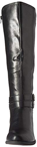 Madden Girl Women's Warner Equestrian Boot, Black Paris, 7 M US