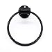 Retro Industrial Pipe Hand Towel Holder Wall Mount Round Towel Rack Bathroom Décor
