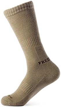 FREE SOLDIER Outdoor Men and Women Coolmax Quick Drying Socks Armor Boot Socks (Wolf Brown)