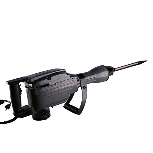 Lotsaveoutlet Industrial 2200 Watt Electric Demolition Jack Hammer Chisel Bit Concrete Breaker,2x Chise Bit 2x Carbon Brushes, Wrenches, Gloves Bottle