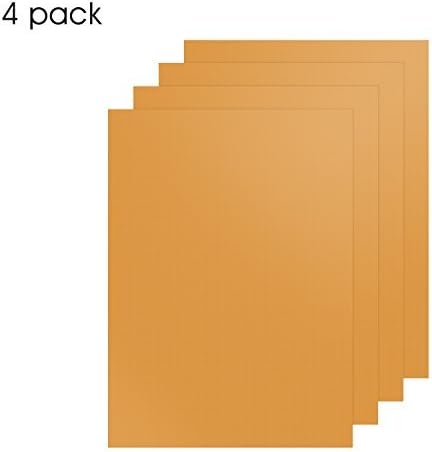 Zaker Copper Grill Mat Set of 4 - Non-stick Golden Grill Mats and Bake Mats- Works on Gas, Charcoal, Electric Grills and Oven,Easy to Clean