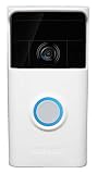 Silicone Skin Case Cover Compatible for Ring Video Doorbell (1st Generation) - Disguise Your Door Bell with Sun Glare, UV & Weather Protection - White