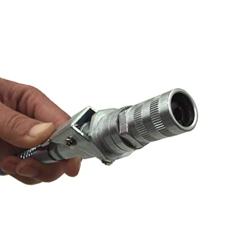 CMrtew 1/2pc Grease Coupler Durable Locking Clamp Type Quick Release Grease Coupler onto Fittings Lubricating Oil Nozzle (C) - Thumbnail 2
