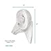 Wall Charmers White Faux Ram Head Wall Hanging - 15