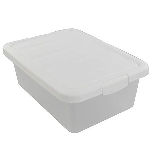 Cand 14 Quart Storage Bin with Lid, Durable Large Plastic Box for Organizing Your Towels, Toys, School Supplies, 2 Packs.