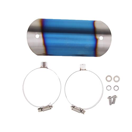 Homyl 1 stuk uitlaat hitteplaat + 2 stuks buisklemmen hitteplaatdeksel hielbescherming blauw - Image 5